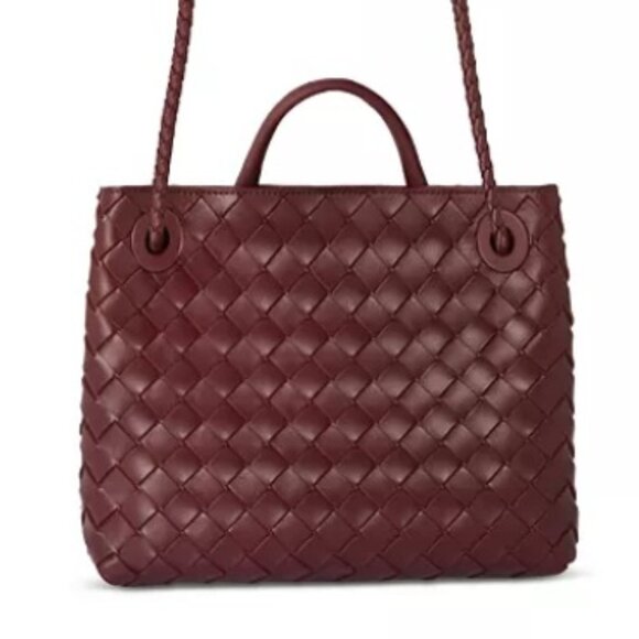 New Bottega Veneta Burgundy Small Andiamo Bag - Picture 2 of 11